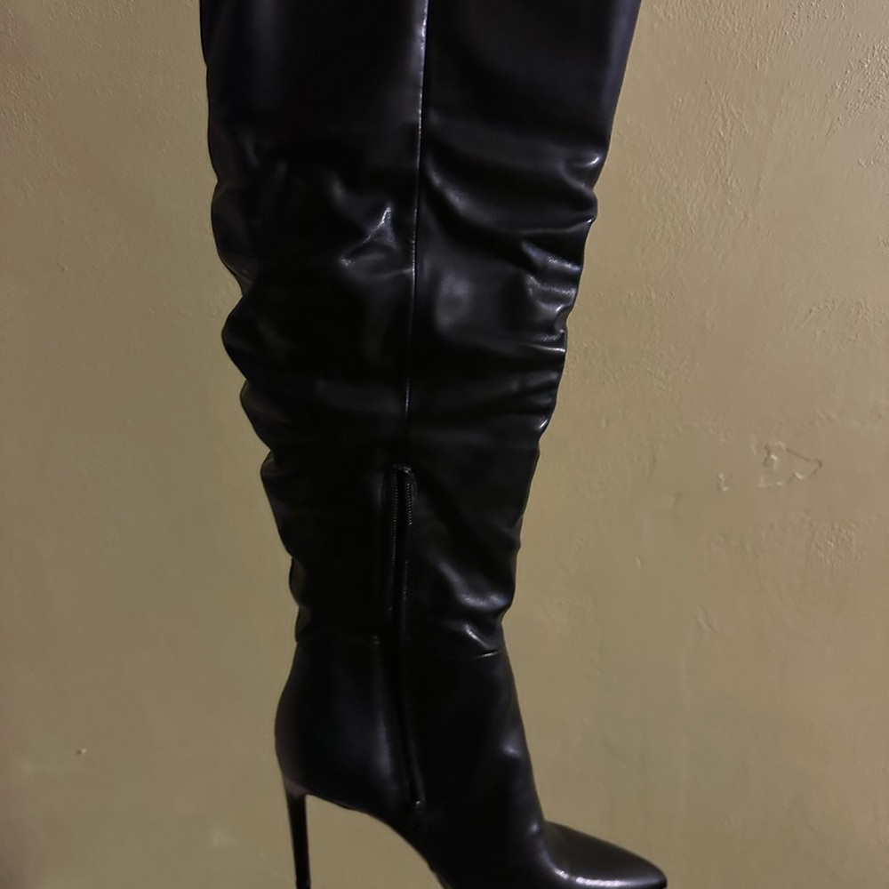 INC International Concepts Black Over the Knee Boots